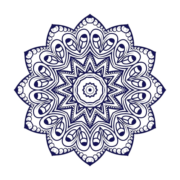 Floral background design, vector indian mandala