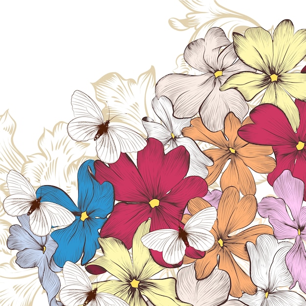 Vector floral background design