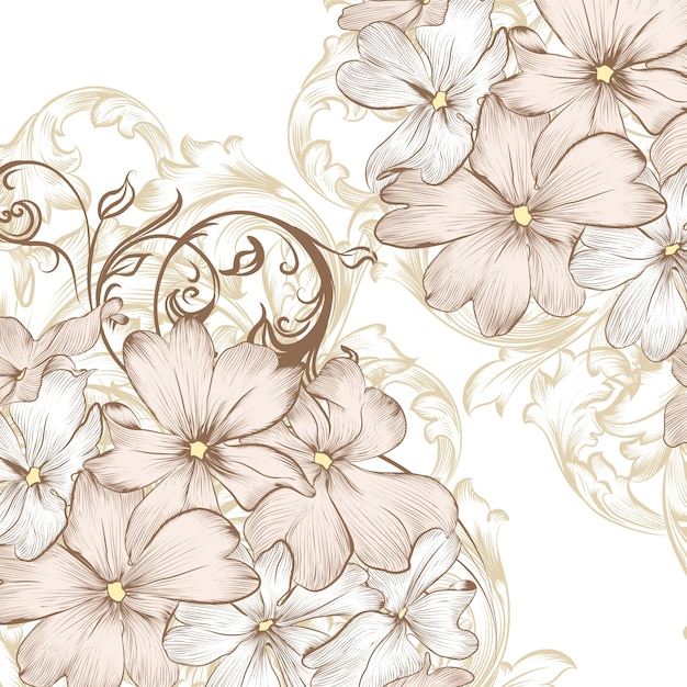 Vector floral background design