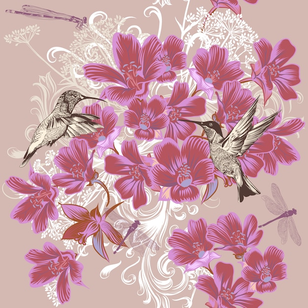 Floral background design