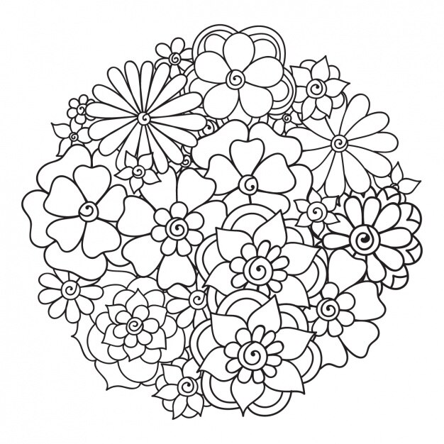 Vector 花の背景のデザイン