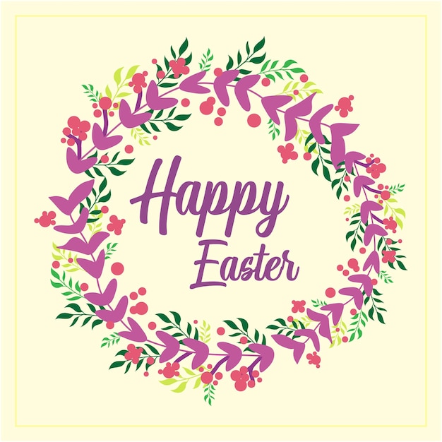 Vector floral background easter