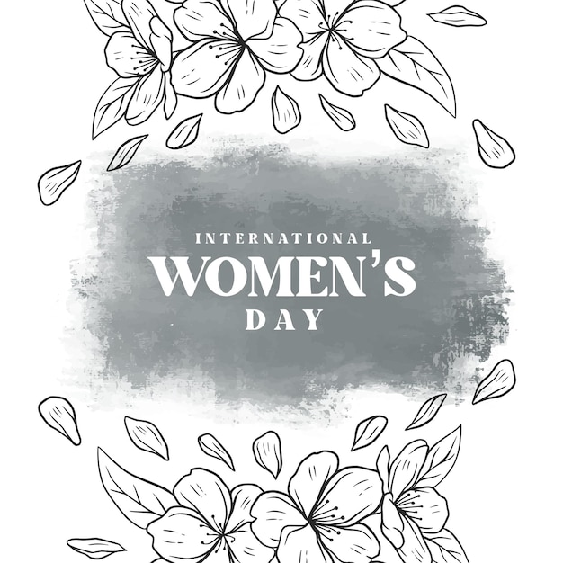 Floral background for International women's day