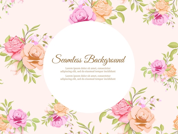 Floral  background template design