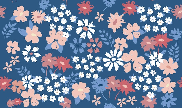 Floral background for textile, swimsuit, wallpaper, pattern covers, surface, gift wrap.