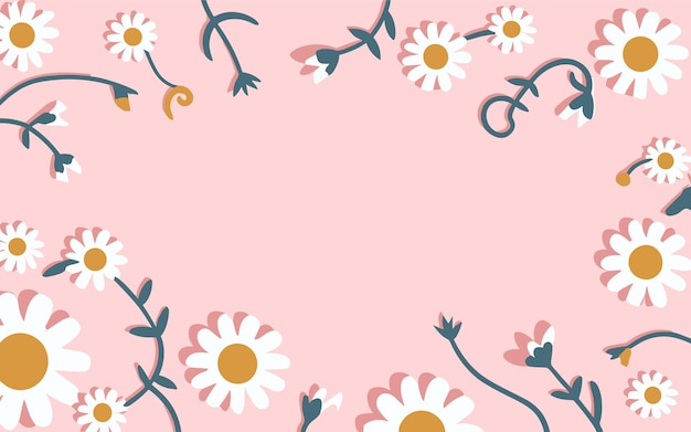 Vector floral background valentines day womens day mothers day background