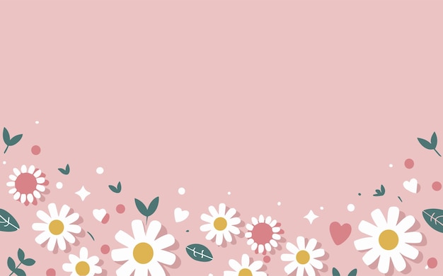 Floral background Valentines day womens day mothers day background