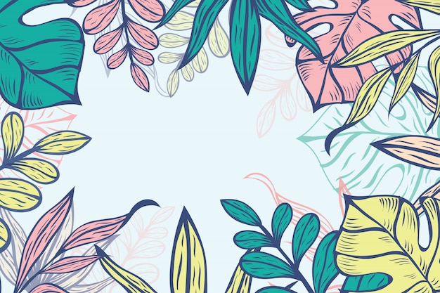 floral background with pastel color