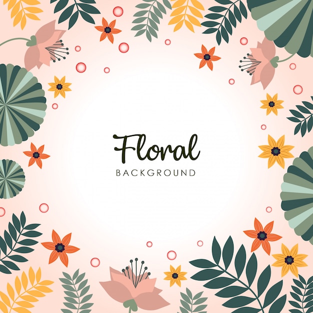 Vector floral background