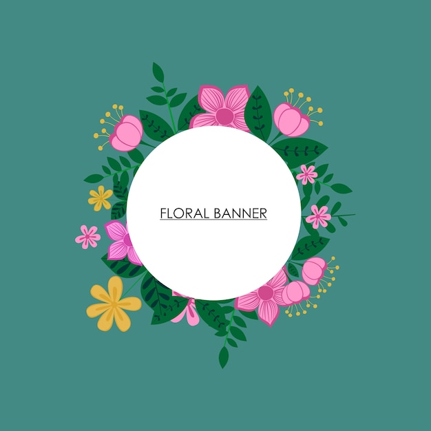 FLORAL BANNER