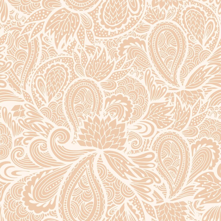 Vector floral beige background vector endless texture