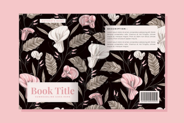 floral book cover vector 9