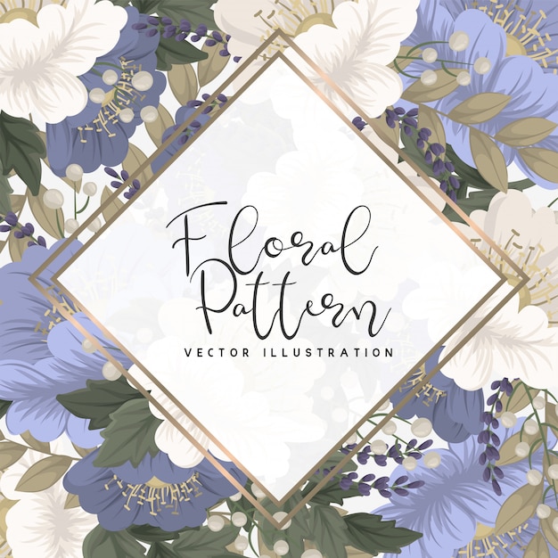 Floral border background   flowers