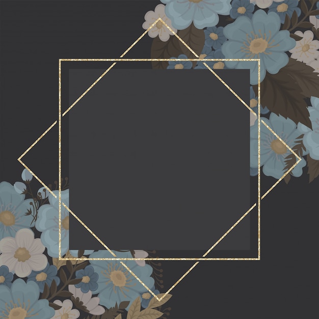 Floral border background