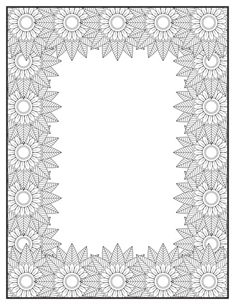 floral border, border design frame, flower border design. Easy border design, page border design.