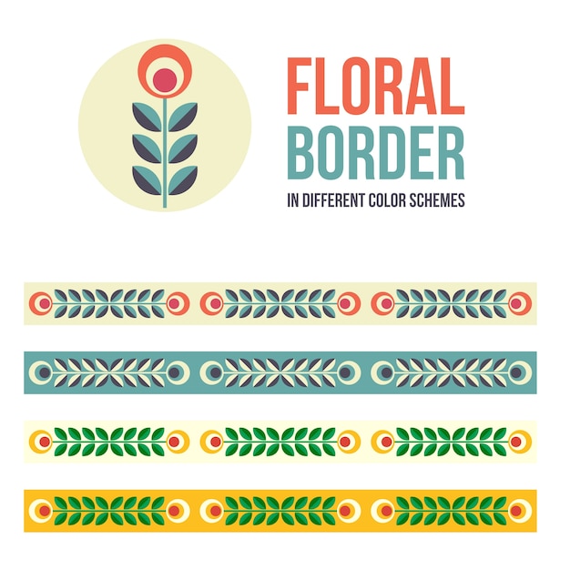 Floral border collection