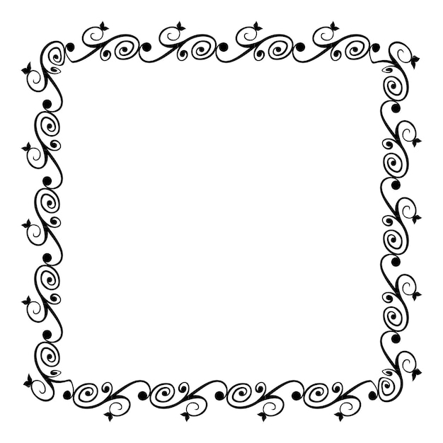 Floral Border Square 01 09A