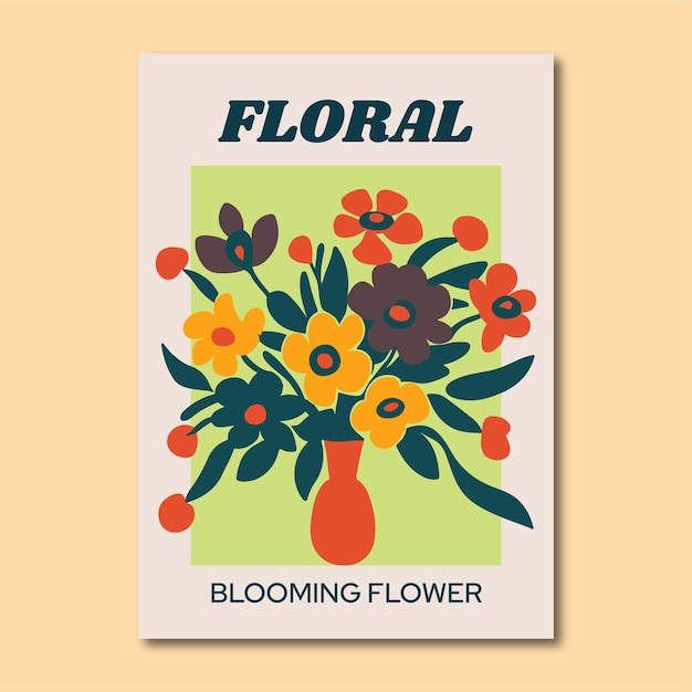 floral botanical art print wall art