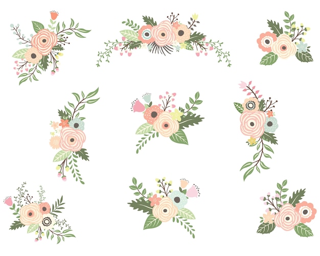 Floral Bouquet Elements