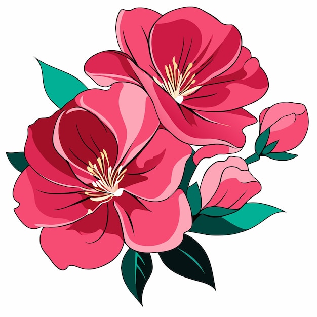 Vector floral bouquet flower illustration