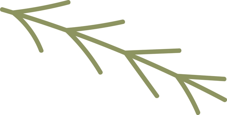 Vector floral branch icon