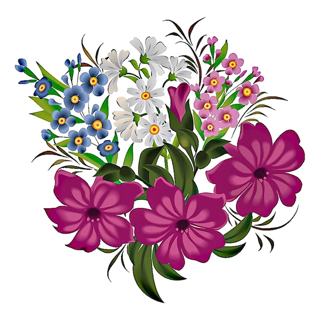 Vector floral card