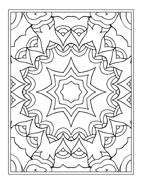 Floral coloring book for adults flower mandala coloring page