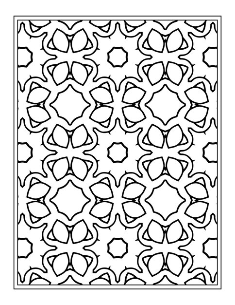 Floral coloring book for adults flower mandala coloring page