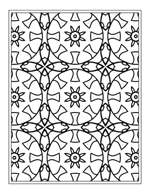 Floral coloring book for adults flower mandala coloring page