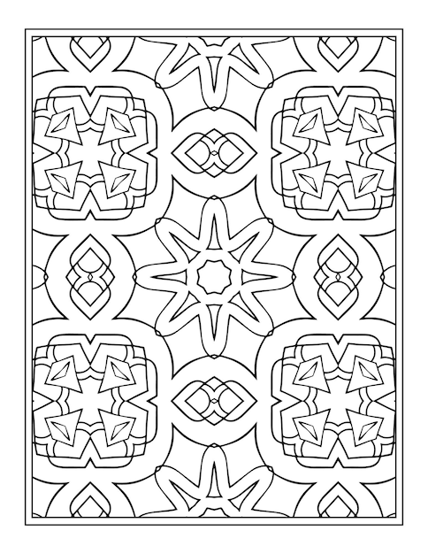 Floral coloring book for adults flower mandala coloring page