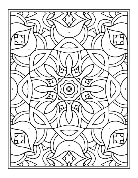 Floral coloring book for adults flower mandala coloring page