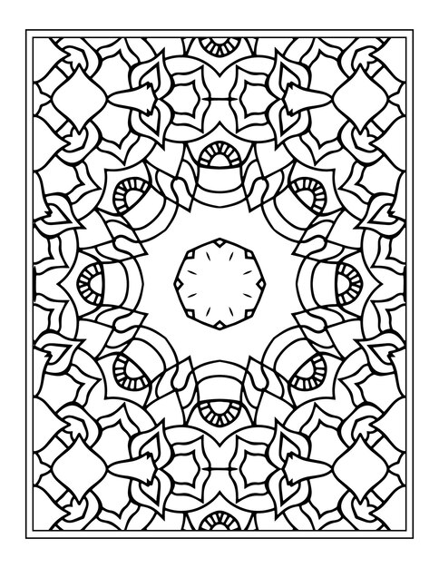 Floral coloring book for adults flower mandala coloring page