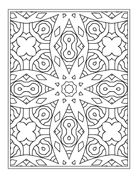 Premium Vector | Floral coloring book for adults flower mandala ...