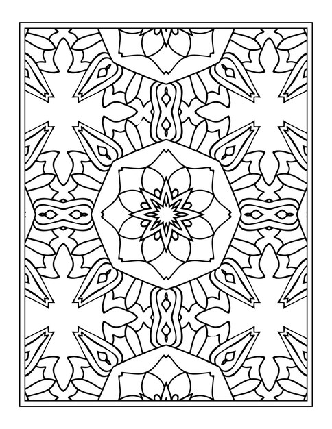 Floral coloring book for adults flower mandala coloring page