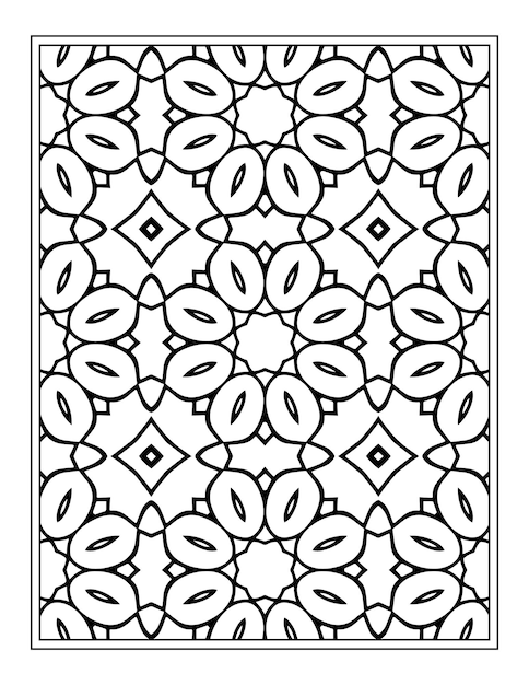 Floral coloring book for adults flower mandala coloring page