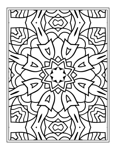 Floral coloring book for adults flower mandala coloring page