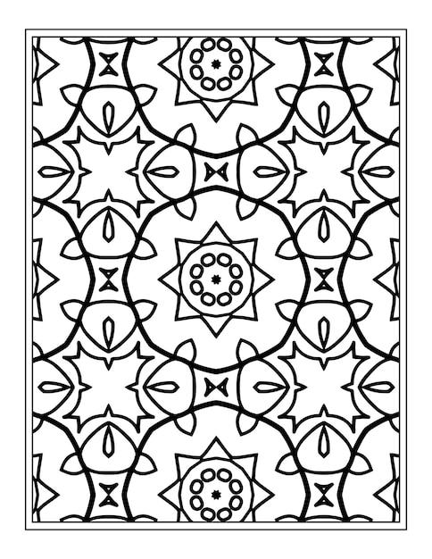 Floral coloring book for adults flower mandala coloring page