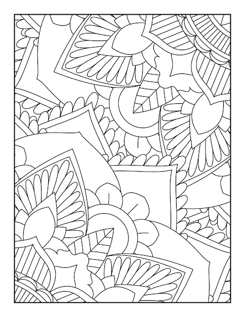 Floral Coloring Book Floral Coloring Book For Adults Floral Coloring Page Coloring Pages Books