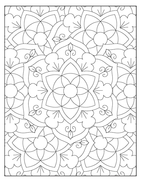 Floral coloring Pattern design