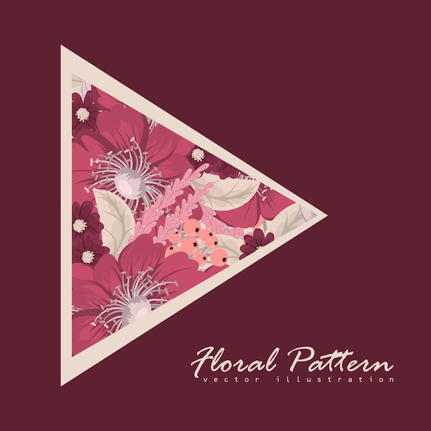 floral composition with colorful flower.