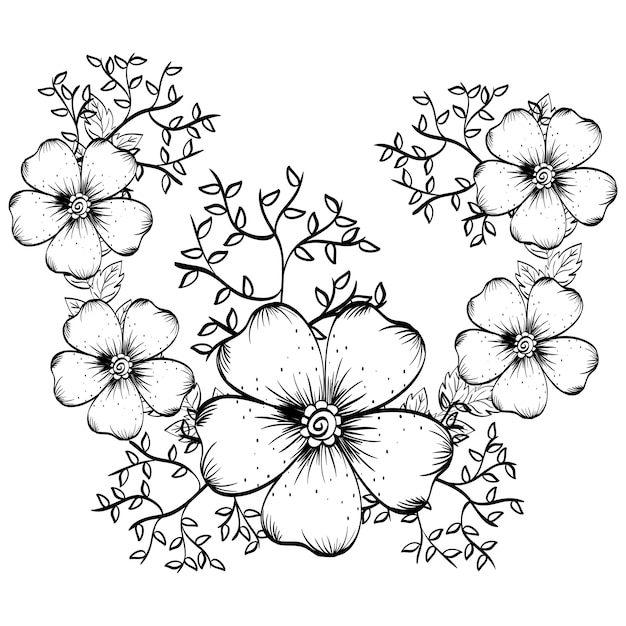 アイコンデザインによる花のコンセプト