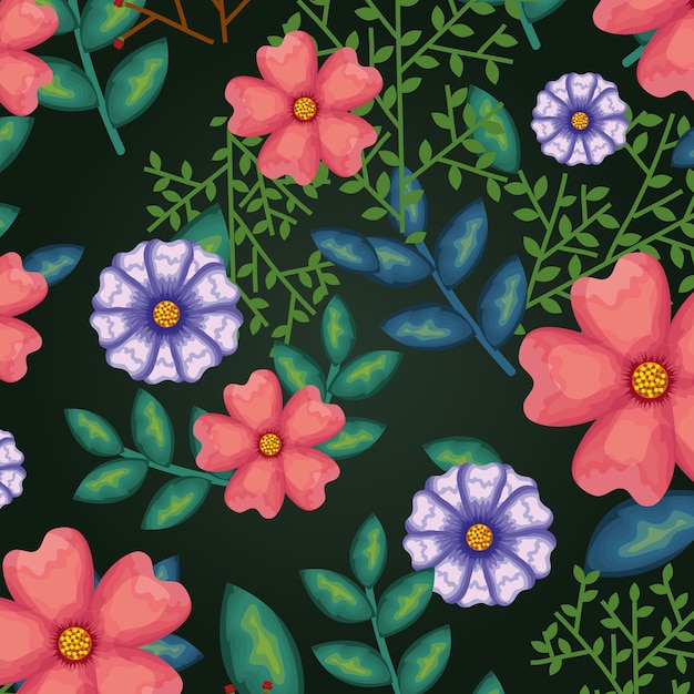 Floral decoration pattern background