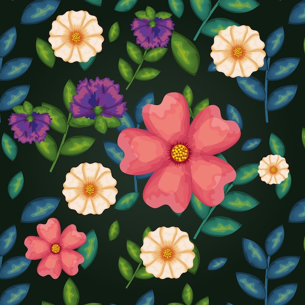 Floral decoration pattern background