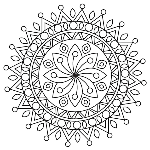 Floral Decorative Mandala Relaxing