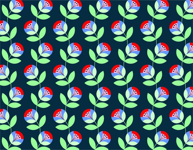 Floral decorative pattern