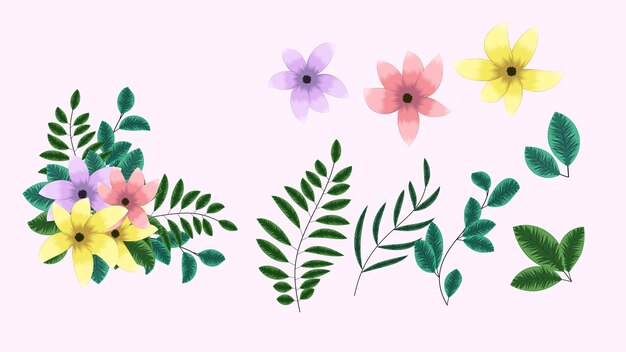 floral design arrangement frames of flowers vines for web social media weddings greeting cards