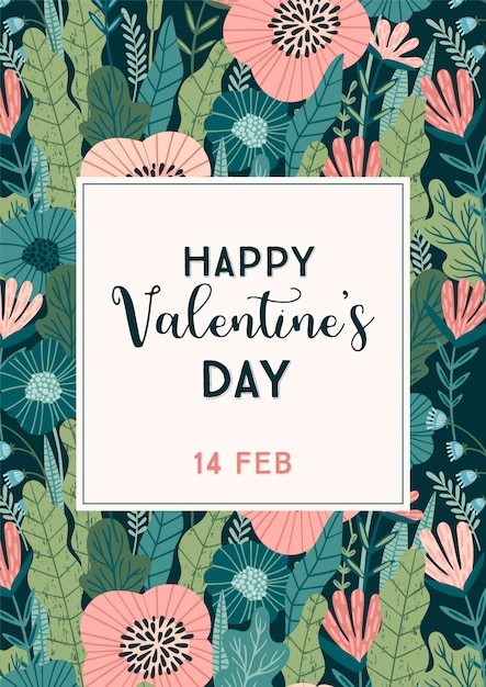 Floral design concept for valentines day and other users.