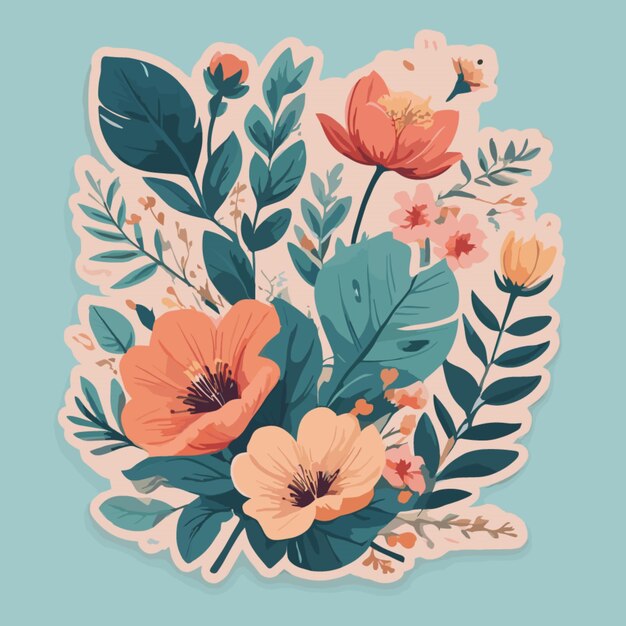 Floral design vector