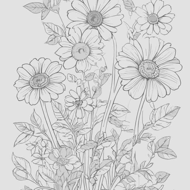 Floral design vector