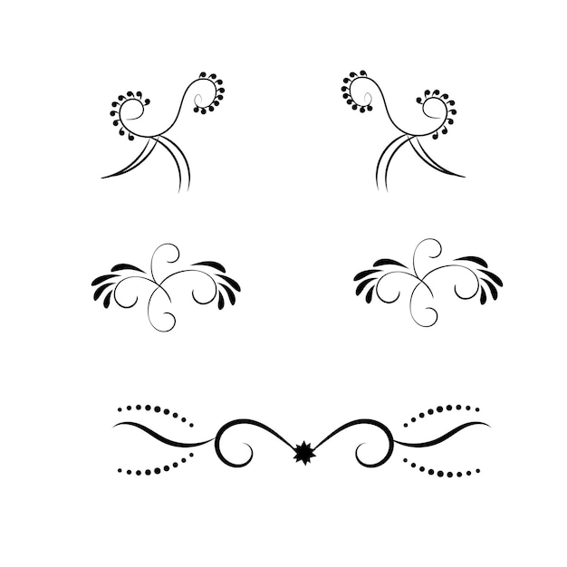 Floral dividers elements  collection decoration pack